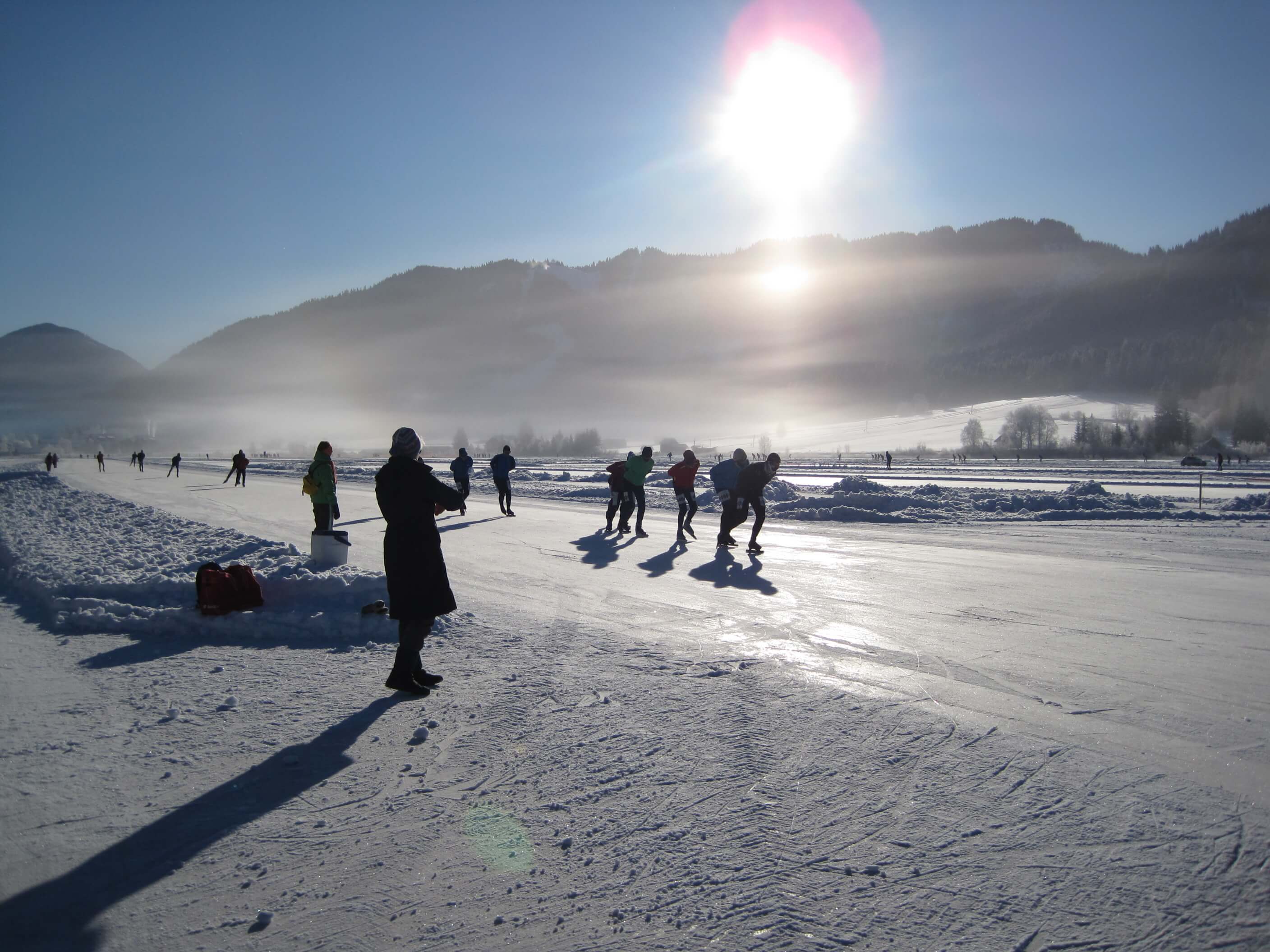 Weissensee mit Nebel