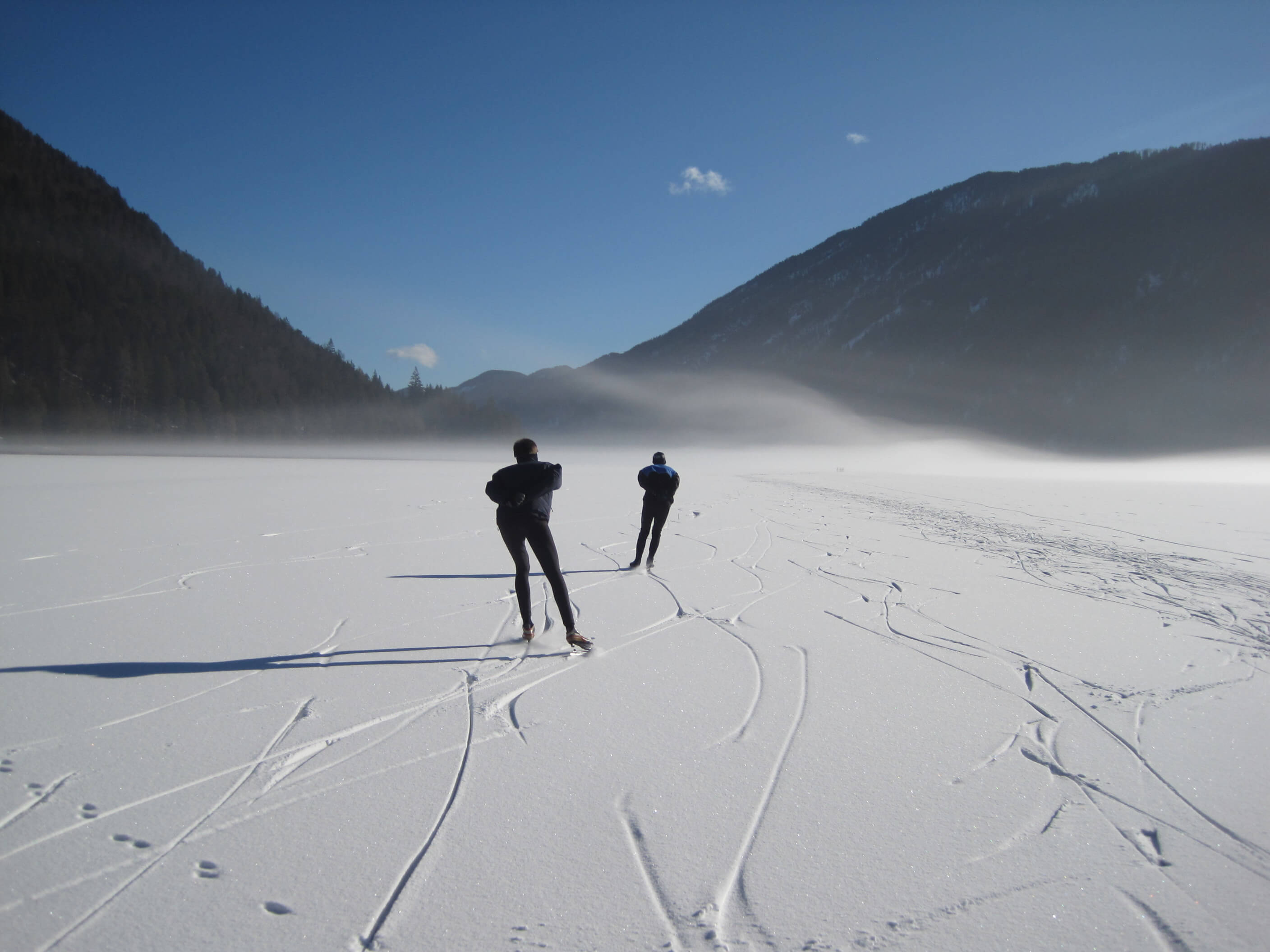 Weissensee mit Schnee